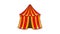 Circus tent icon animation