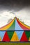 Circus tent and a rainbow