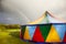 Circus tent and a rainbow