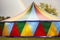 Circus tent and a rainbow