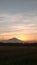 Ciremai mountain at dusk.