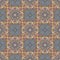 Cirles and crosses seamless pattern