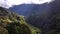 The Cirque of Cilaos on Reunion Island seen from a drone