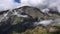 The Cirque of Cilaos on Reunion Island seen from the sky