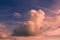 Cirrocumulus cloud on blue sky in morning