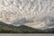 Cirrocumulus clouds on an Adirondack remote lake