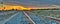 Cirrocumulus clouds in horizon meets the tracks in the distance.