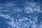 Cirrocumulus clouds seen against blue sky