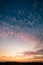 Cirrocumulus clouds sunset sky landscape