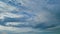 Cirrus and cirrostratus cloudscape. Nature landscape b-roll weather background. Timelapse.