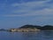 Cirrus clouds above an island in the Mediterranen