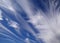 Cirrus clouds in the sky