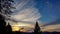 Cirrus Clouds Sunset In The San Bernardino Mountains, California