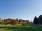 Cismigiu Park in Bucharest, on a sunny autumn day