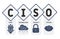 CISO - chief information security officer  acronym  business concept background.