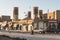 A cistern aerated by four wind towers in Yazd, Iran