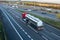 Cistern lorry on the road