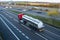 Cistern lorry on the road