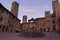 Cistern Square in San Gimignano Tuscany