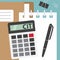 CIT Corporate Income Tax written on calculator screen