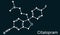 Citalopram, C20H21FN2O molecule. It is antidepressant, selective serotonin reuptake inhibitor SSRI class, is widely used to