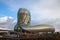 Cite du Vin main building during a sunny afternoon. Cite du Vin wine city is the wine museum dedicated to Bordeaux