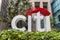 Citi sign in front of Citigroup Center Building in Paulista Avenue,