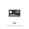 Citi vector icon on white background. Flat vector citi icon symbol sign from modern e commerce and payment collection for mobile