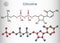 Citicoline, CDP-choline, cytidine diphosphate-choline molecule. It is used as a nutritional supplement. Structural chemical