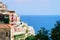 Citiscape and landscape of Positano town on Amalfi Coast