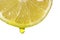 Citron with dripping clear juice