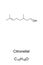 Citronellal, also rhodinal, chemical formula and skeletal structure