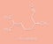 Citronellal citronella oil molecule. Used in insect repellents. Skeletal formula.