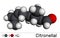 Citronellal, rhodinal molecule. It is monoterpenoid aldehyde, main component that give citronella oil its distinctive lemon scent