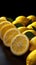 Citrus abundance Yellow lemons create a stunning panoramic fruit background