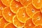 Citrus background. Lemon, orange lime, grapefruit mandarin. Harvest concept. Top view. Tangerine segments, orange background