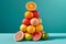 Citrus Delight: Balancing Citrus Fruits on the Table (AI Generated)