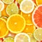 Citrus fruits collection food background oranges square lemons limes grapefruit fresh fruit