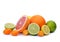 Citrus fruits Grapefruit,Orange, Lemon, Lime, Kumquat