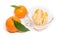 Citrus fruits, tangerines, mandarin slices, peeled mandarin