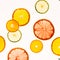 Citrus fruits. Variety concept. Healthy food. Abstract art