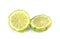 Citrus hystrix, Bergamot white background