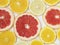 Citrus pattern of orange and grapefruit slices