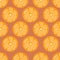 Citrus seamless background, fashionable, simple vector orange background, fresh summer vitamin