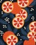 Citruses background packaging poster, grapefruit, orange
