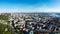 city aerial view Kyiv on Podil