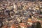 The city of Alanya (Turkey) from a bird\\\'s eye view. Densely populated city from above. Travel to Turkey.