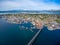 City of Alesund Norway Aerial footage