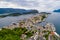 City of Alesund Norway Aerial footage