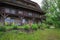 City Amatciems, Latvian republic. Guest house and green courtyard. Home facade and exterior. Travel photo 14. Jun. 2019